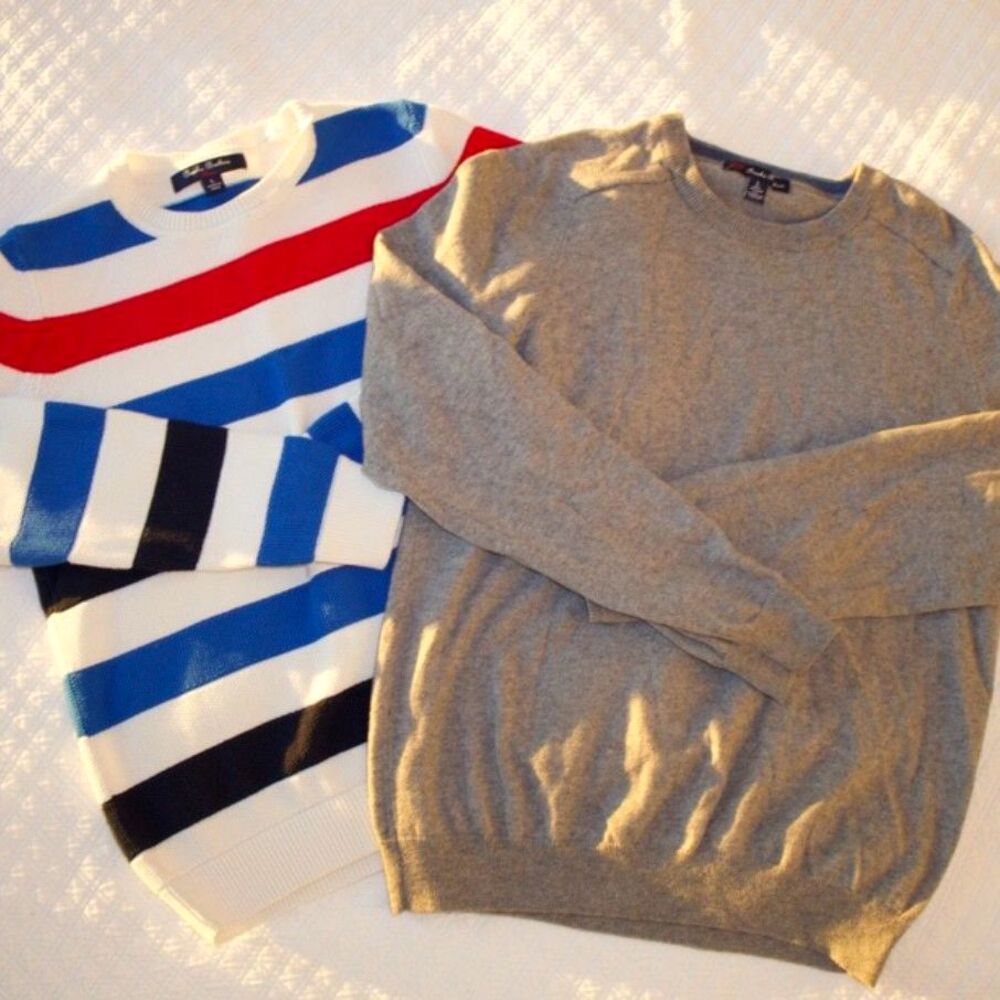 2 Brooks Brothers VINTAGE Kids Sweaters LARGE